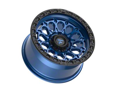 Fittipaldi Offroad FT101 Satin Blue with Black Ring 6-Lug Wheel; 17x9; -12mm Offset (15-20 Yukon)