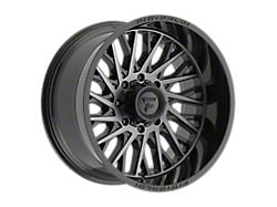 Fittipaldi Offroad FA08 Gloss Black Machined Face with Dark Tint 8-Lug Wheel; 22x12; -44mm Offset (20-25 Sierra 2500 HD)