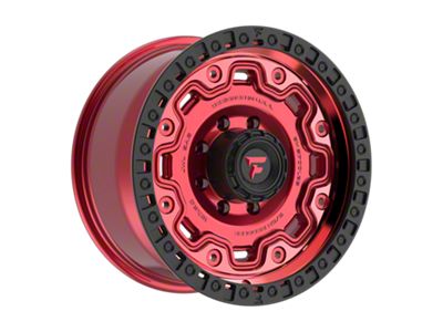 Fittipaldi Offroad FT100 Gloss Red with Machined Face, Red Tint and Satin Black Lip 8-Lug Wheel; 18x9; 18mm Offset (20-25 Sierra 2500 HD)