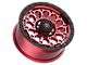 Fittipaldi Offroad FT101 Gloss Red with Machined Face, Red Tint and Satin Black Lip 8-Lug Wheel; 20x9; 18mm Offset (20-25 Sierra 2500 HD)