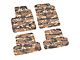 FLEXTREAD Factory Floorpan Fit Tire Tread/Scorched Earth Scene Front and Rear Floor Mats; Cyberflage Camouflage (15-22 Canyon Crew Cab)