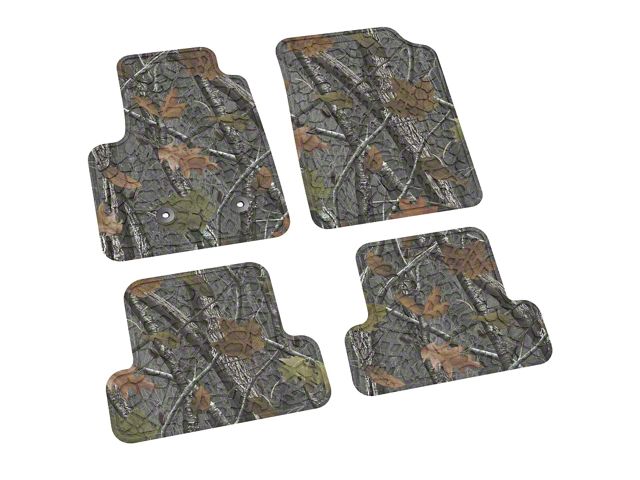 FLEXTREAD Factory Floorpan Fit Tire Tread/Scorched Earth Scene Front and Rear Floor Mats; Rugged Woods (15-22 Colorado Crew Cab)