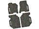 FLEXTREAD Factory Floorpan Fit Tire Tread/Scorched Earth Scene Front and Rear Floor Mats with White RAM Text Insert; Rugged Woods (19-24 RAM 1500 Crew Cab)
