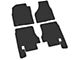 FLEXTREAD Factory Floorpan Fit Tire Tread/Scorched Earth Scene Front and Rear Floor Mats; Black (12-18 RAM 2500 Mega Cab)