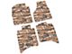 FLEXTREAD Factory Floorpan Fit Tire Tread/Scorched Earth Scene Front and Rear Floor Mats; Cyberflage Camouflage (12-18 RAM 2500 Crew Cab)