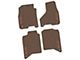 FLEXTREAD Factory Floorpan Fit Tire Tread/Scorched Earth Scene Front and Rear Floor Mats with RAM Logo and Text Insert; Brown (19-24 RAM 2500 Crew Cab)