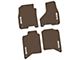 FLEXTREAD Factory Floorpan Fit Tire Tread/Scorched Earth Scene Front and Rear Floor Mats with White RAM Logo and Text Insert; Brown (19-24 RAM 3500 Crew Cab)
