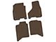 FLEXTREAD Factory Floorpan Fit Tire Tread/Scorched Earth Scene Front and Rear Floor Mats with RAM Text Insert; Brown (19-24 RAM 3500 Crew Cab)