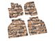 FLEXTREAD Factory Floorpan Fit Tire Tread/Scorched Earth Scene Front and Rear Floor Mats; Cyberflage Camouflage (19-24 Sierra 1500 Crew Cab)