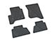 FLEXTREAD Factory Floorpan Fit Tire Tread/Scorched Earth Scene Front and Rear Floor Mats; Grey (14-18 Sierra 1500 Crew Cab)