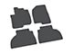 FLEXTREAD Factory Floorpan Fit Tire Tread/Scorched Earth Scene Front and Rear Floor Mats; Grey (19-24 Sierra 1500 Double Cab)