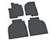 FLEXTREAD Factory Floorpan Fit Tire Tread/Scorched Earth Scene Front and Rear Floor Mats; Grey (19-24 Sierra 1500 Crew Cab)