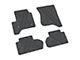 FLEXTREAD Factory Floorpan Fit Tire Tread/Scorched Earth Scene Front and Rear Floor Mats; Grey (15-19 Sierra 2500 HD Double Cab)