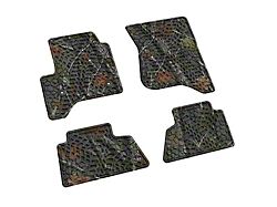 FLEXTREAD Factory Floorpan Fit Tire Tread/Scorched Earth Scene Front and Rear Floor Mats; Rugged Woods Camouflage (15-19 Sierra 3500 HD Crew Cab)