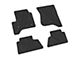 FLEXTREAD Factory Floorpan Fit Tire Tread/Scorched Earth Scene Front and Rear Floor Mats; Black (14-18 Silverado 1500 Crew Cab)