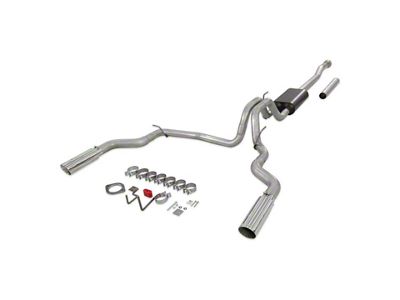 Flowmaster Force II Dual Exhaust System with Polished Tips; Rear Exit (21-24 2.7L EcoBoost F-150)