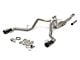Flowmaster FlowFX Dual Exhaust System with Black Tips; Rear Exit (23-24 2.7L EcoBoost F-150 w/ Factory Dual Exhaust)