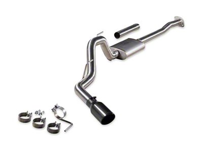 Flowmaster Signature Series Single Exhaust System with Black Chrome Tip; Side Exit (15-20 2.7L EcoBoost F-150)