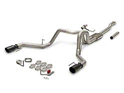 Flowmaster FlowFX Dual Exhaust System with Black Tips; Rear Exit (21-25 3.5L EcoBoost F-150 w/ Factory Dual Exhaust, Excluding Raptor)