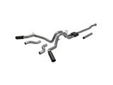 Flowmaster Outlaw Dual Exhaust System with Black Tips; Side/Rear Exit (21-25 3.5L EcoBoost F-150, Excluding Raptor & Tremor)