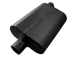 Flowmaster 40 Series Delta Flow Center/Offset Oval Muffler; 2.25-Inch Inlet/2.25-Inch Outlet (Universal; Some Adaptation May Be Required)