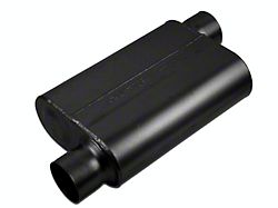 Flowmaster 40 Series Delta Flow Center/Offset Oval Muffler; 3-Inch Inlet/3-Inch Outlet (Universal; Some Adaptation May Be Required)