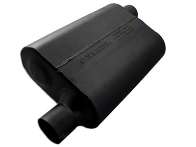 Flowmaster 40 Series Delta Flow Offset/Offset Oval Muffler; 2.25-Inch Inlet/2.25-Inch Outlet (Universal; Some Adaptation May Be Required)