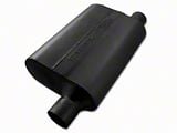 Flowmaster 40 Series Delta Flow Offset/Same Side Out Oval Muffler; 2.25-Inch Inlet/2.25-Inch Outlet (Universal; Some Adaptation May Be Required)