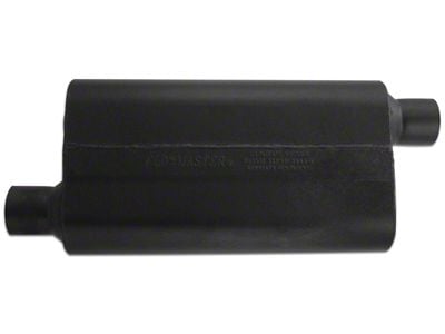 Flowmaster 50 Series Delta Flow Offset/Offset Oval Muffler; 2.50-Inch Inlet/2.50-Inch Outlet (Universal; Some Adaptation May Be Required)