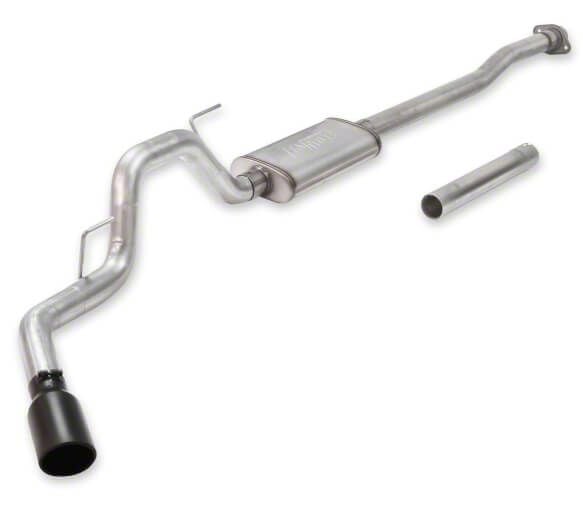 Flowmaster F-150 FlowFX Single Exhaust System with Black Tip; Side 