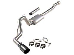 Flowmaster Signature Series Single Exhaust System with Black Chrome Tip; Side Exit (21-25 5.0L F-150 w/o Factory Dual Exhaust)