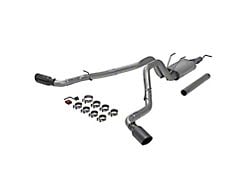 Flowmaster FlowFX Dual Exhaust System with Black Tips; Side Exit (17-22 6.2L F-350 Super Duty)