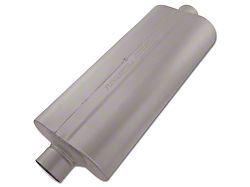 Flowmaster 70 Series Center/Center Oval Muffler; 3-Inch Inlet/3-Inch Outlet (Universal; Some Adaptation May Be Required)