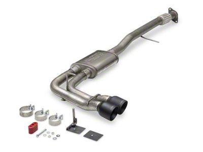 Flowmaster FlowFX Dual Exhaust System with Black Tips; Middle Side Exit (23-24 Canyon)