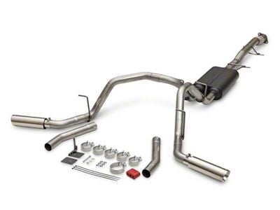 Flowmaster American Thunder Dual Exhaust System with Polished Tips; Side/Rear Exit (23-24 Colorado)
