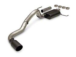 Flowmaster American Thunder Single Exhaust System with Black Tip; Side Exit (21-24 3.5L PowerBoost F-150)