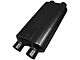 Flowmaster 50 Series HD Dual In/Dual Out Oval Muffler; 2.50-Inch (Universal; Some Adaptation May Be Required)