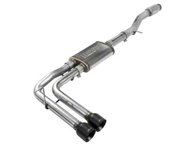 Flowmaster FlowFX Dual Exhaust System with Black Tips; Middle Side Exit (14-18 5.3L Sierra 1500)