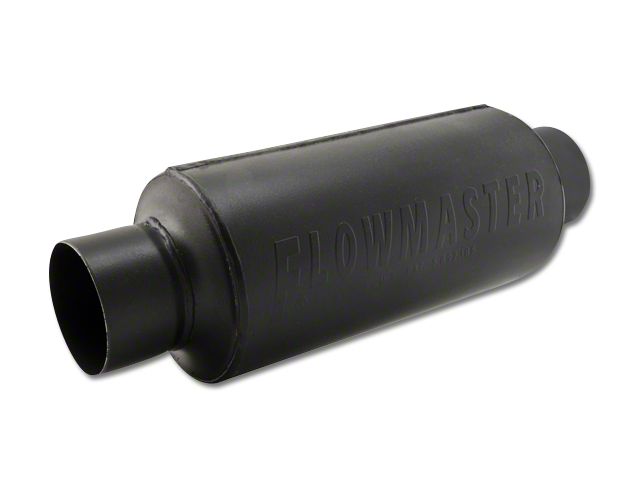 Flowmaster Pro Series Shorty Center/Center Bullet Style Muffler; 3-Inch Inlet/3-Inch Outlet (Universal; Some Adaptation May Be Required)