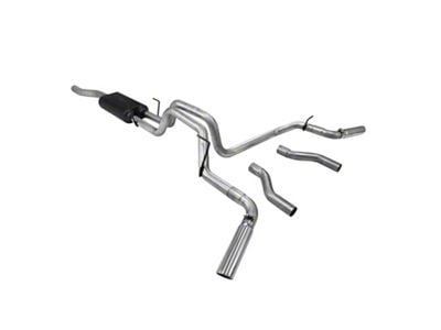 Flowmaster American Thunder Dual Exhaust System with Polished Tips; Side/Rear Exit (06-08 5.7L RAM 1500 Mega Cab)