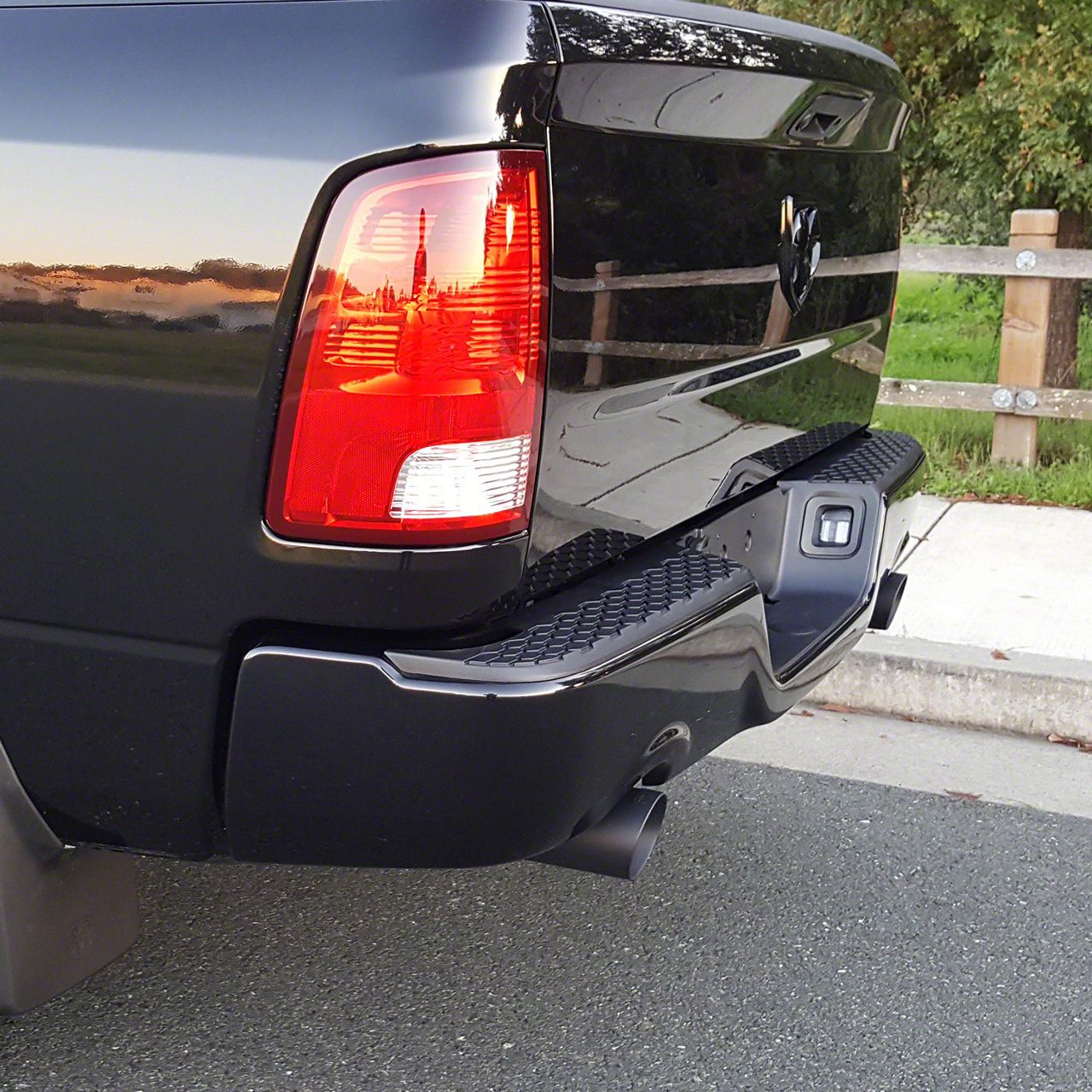 Flowmaster RAM 1500 Direct-Fit Exhaust Tips; Black 15356B (09-18 5.7L ...