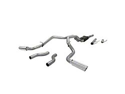 Flowmaster American Thunder Dual Exhaust System with Polished Tips; Side/Rear Exit (14-24 6.4L RAM 2500 Crew Cab w/o Air Ride)