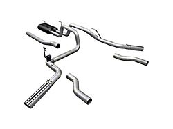 Flowmaster American Thunder Exhaust System with Polished Tips; Side/Rear Exit (03-08 5.7L RAM 2500)