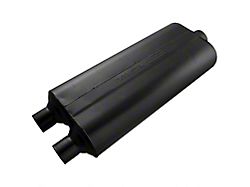 Flowmaster 70 Series Dual/Center Oval Muffler; 2.25-Inch Inlet/3-Inch Outlet (Universal; Some Adaptation May Be Required)