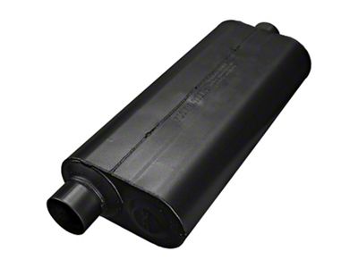 Flowmaster 70 Series Offset/Center Oval Muffler; 3-Inch Inlet/3-Inch Outlet (Universal; Some Adaptation May Be Required)