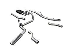 Flowmaster American Thunder Exhaust System with Polished Tips; Side/Rear Exit (03-08 5.7L RAM 3500)