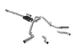 Flowmaster American Thunder Dual Exhaust System with Polished Tips; Side/Rear Exit (19-25 5.3L Sierra 1500 w/o Factory Dual Exhaust)