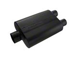 Flowmaster Original 40 Series Center/Dual Out Oval Muffler; 3-Inch Inlet/2.50-Inch Outlet (Universal; Some Adaptation May Be Required)