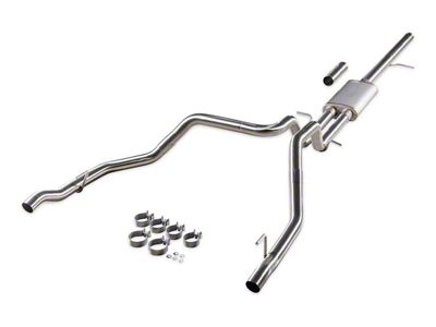 Flowmaster Signature Series Dual Exhaust System; Rear Exit (19-24 5.3L Sierra 1500 w/ Factory Dual Exhaust)