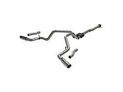 Flowmaster Outlaw Dual Exhaust System with Polished Tips; Side/Rear Exit (20-25 6.6L Gas Sierra 2500 HD)